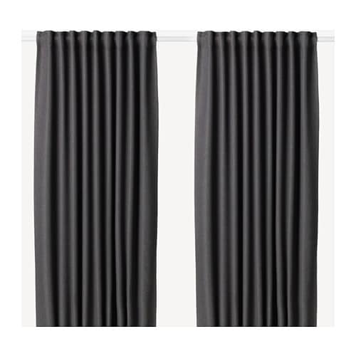 IKEA ANNAKAJSA room darkening curtains, 1 pair Model Image