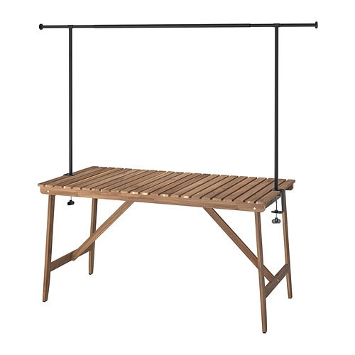 IKEA ASKHOLMEN / HELGEÖ table with decorating rod Model Image