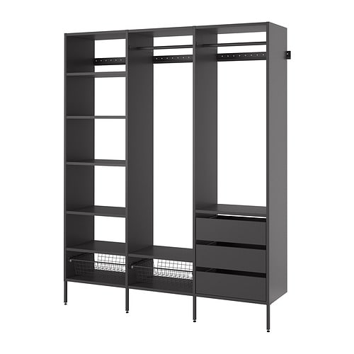 IKEA AURDAL wardrobe combination Model Image