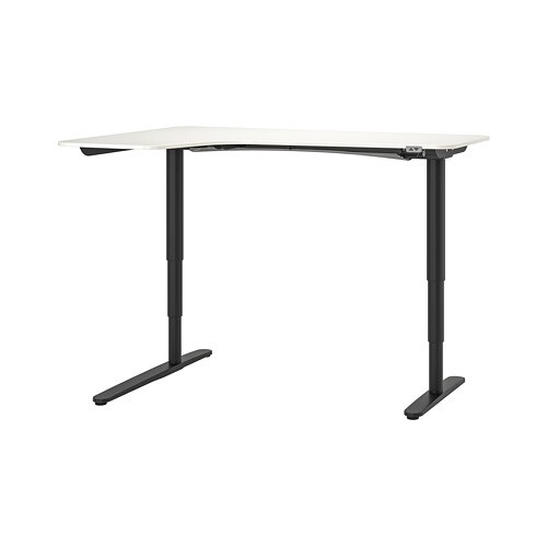 IKEA BEKANT corner desk left sit/stand Model Image