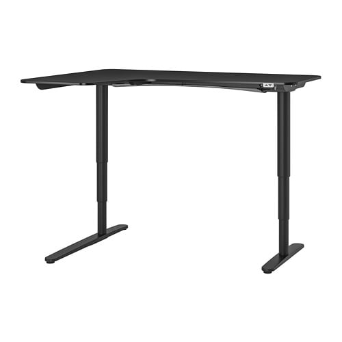 IKEA BEKANT corner desk left sit/stand Model Image