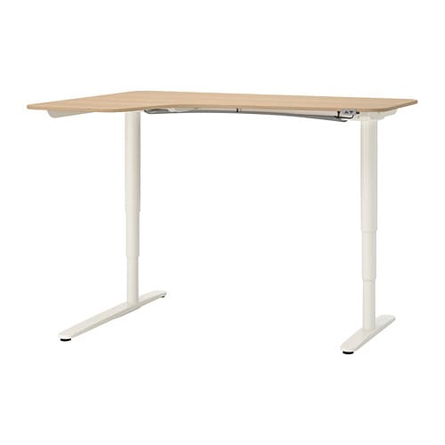 IKEA BEKANT corner desk left sit/stand Model Image