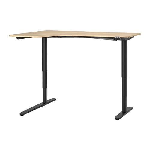 IKEA BEKANT corner desk left sit/stand Model Image