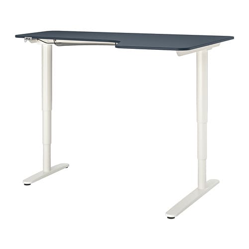 IKEA BEKANT corner desk right sit/stand Model Image