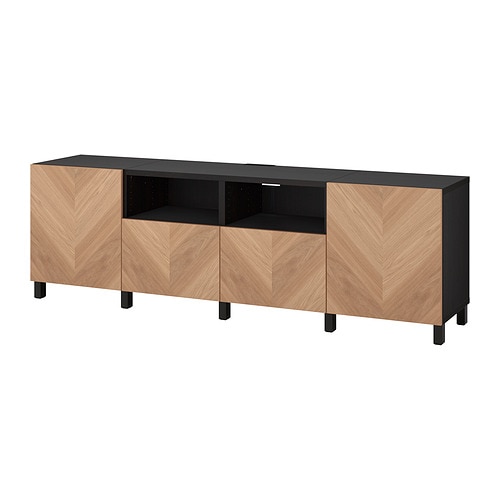 IKEA BESTÅ TV bench with doors and drawers Model Image