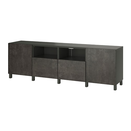 IKEA BESTÅ TV bench with doors and drawers Model Image