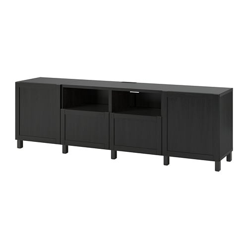 IKEA BESTÅ TV bench with doors and drawers Model Image