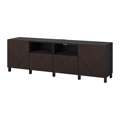 IKEA BESTÅ TV bench with doors and drawers Model Image