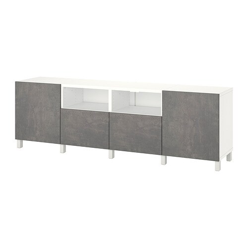 IKEA BESTÅ TV bench with doors and drawers Model Image