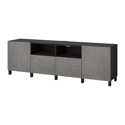 IKEA BESTÅ TV bench with doors and drawers Model Image