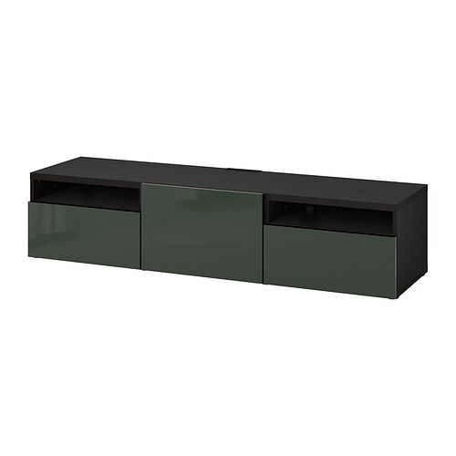 IKEA BESTÅ TV unit with drawers and door Model Image