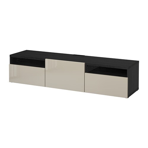 IKEA BESTÅ TV unit with drawers and door Model Image