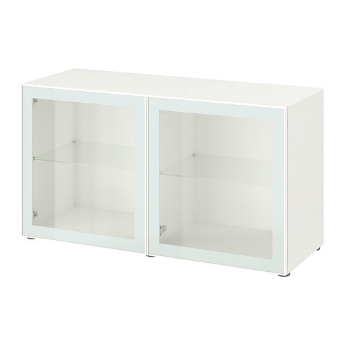 IKEA BESTÅ shelf unit with glass doors Model Image