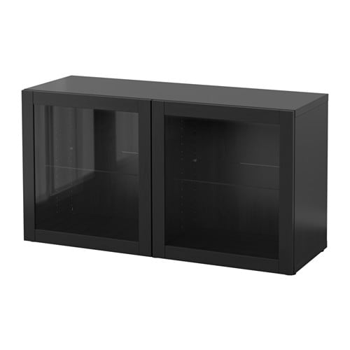 IKEA BESTÅ shelf unit with glass doors Model Image