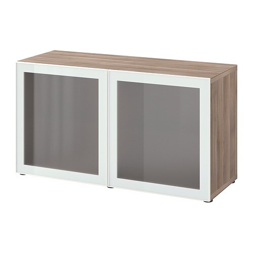 IKEA BESTÅ shelf unit with glass doors Model Image