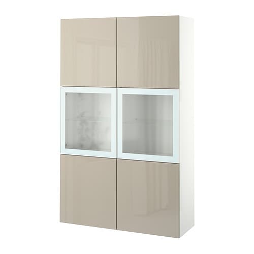 IKEA BESTÅ storage combination w/glass doors Model Image