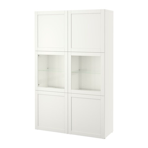 IKEA BESTÅ storage combination w/glass doors Model Image