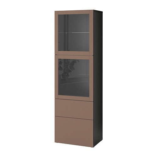 IKEA BESTÅ storage combination w/glass doors Model Image