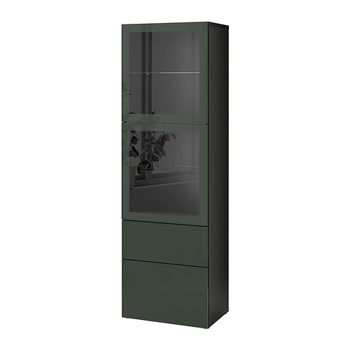 IKEA BESTÅ storage combination w/glass doors Model Image