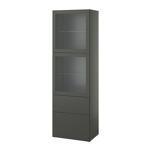 IKEA BESTÅ storage combination w/glass doors Model Image