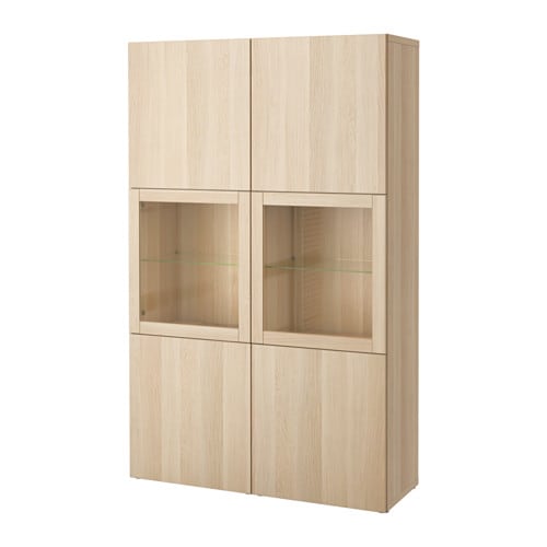 IKEA BESTÅ storage combination w/glass doors Model Image