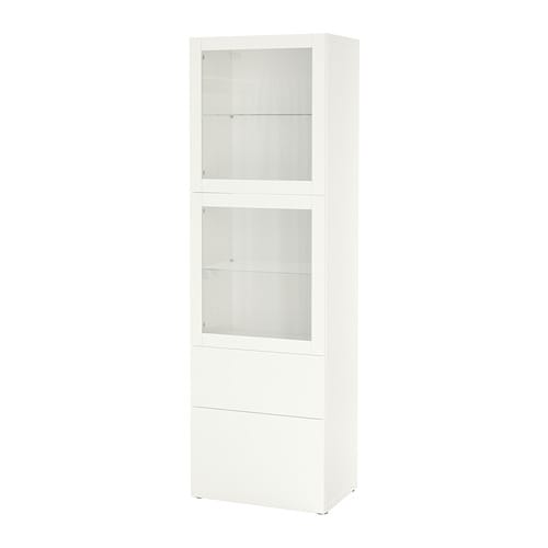 IKEA BESTÅ storage combination w/glass doors Model Image