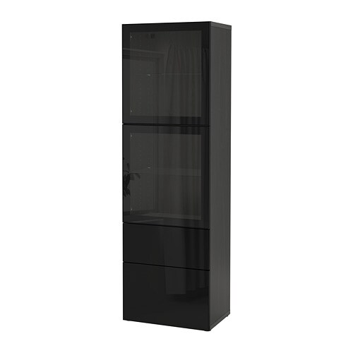 IKEA BESTÅ storage combination w/glass doors Model Image