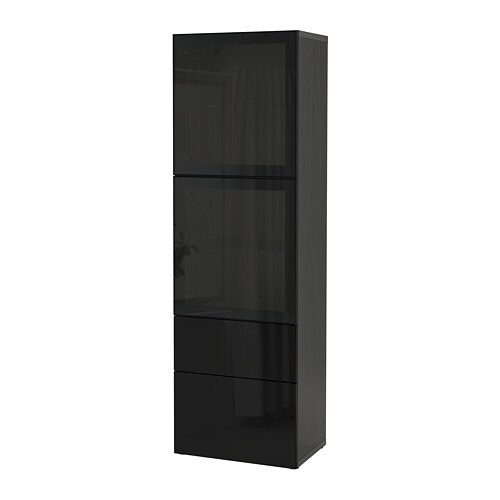 IKEA BESTÅ storage combination w/glass doors Model Image