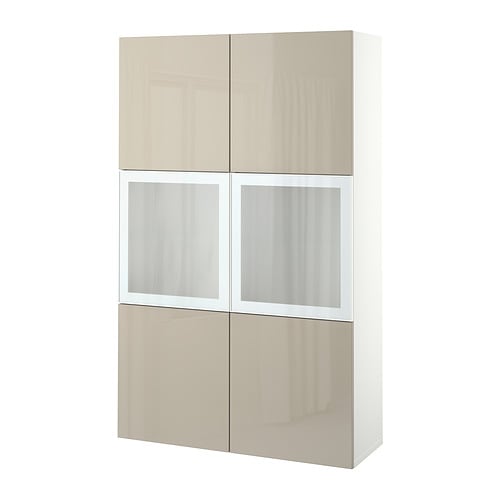 IKEA BESTÅ storage combination w/glass doors Model Image