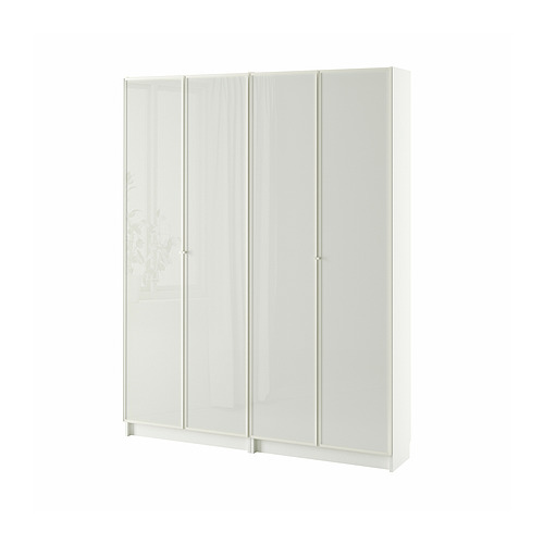 IKEA BILLY / HÖGBO bookcase comb w glass doors Model Image
