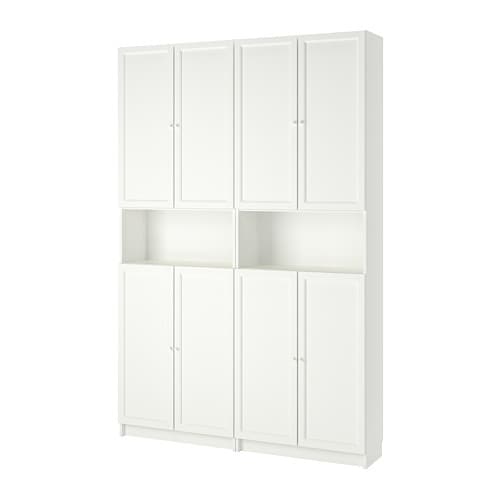 IKEA BILLY / OXBERG bookcase+height extension & doors Model Image