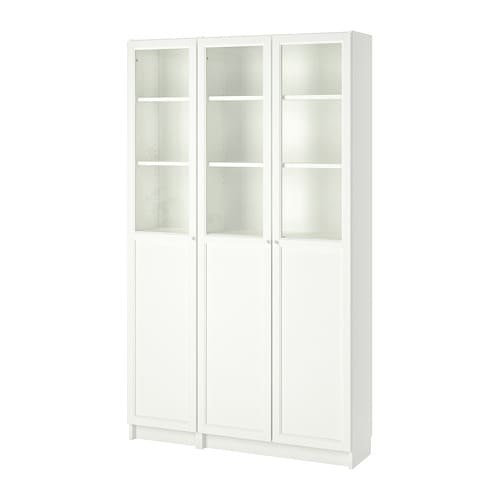 IKEA BILLY / OXBERG bookcase with panel/glass doors Model Image