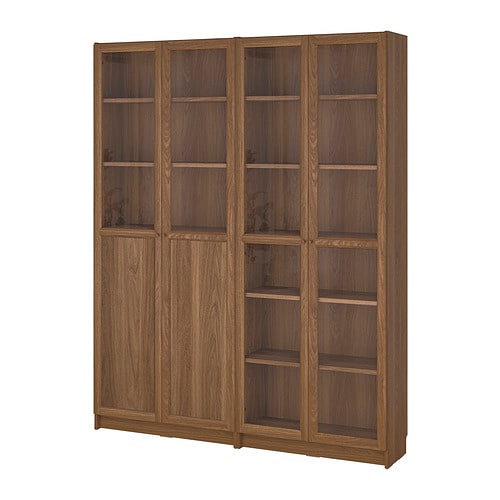 IKEA BILLY / OXBERG bookcase with panel/glass doors Model Image