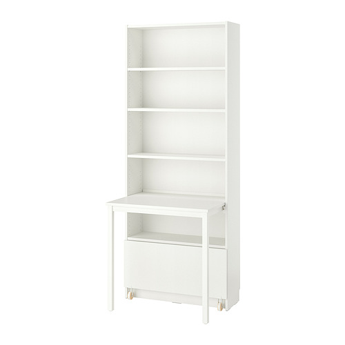 IKEA BILLY bookcase with desk and drawer Model Image