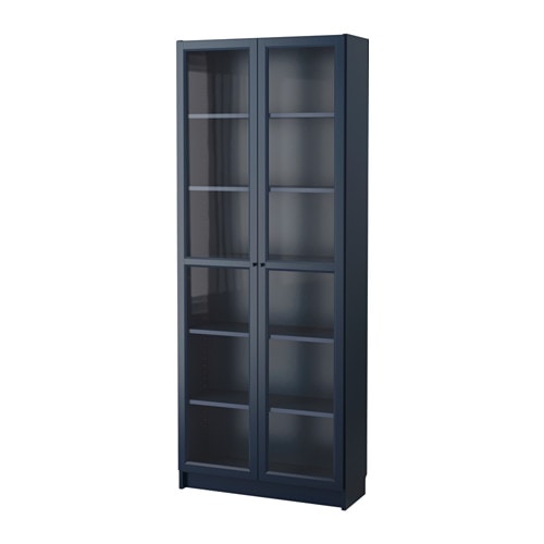 IKEA BILLY bookcase with glass doors Model Image