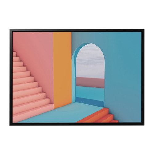 IKEA BJÖRKSTA picture and frame Model Image