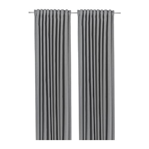 IKEA BLÅHUVA room darkening curtains, 1 pair Model Image