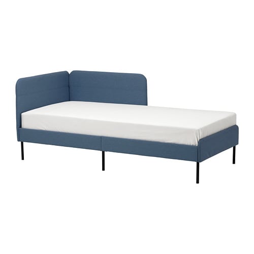 IKEA BLÅKULLEN upholster bed frame with headboard Model Image