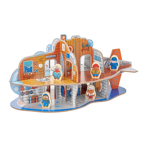 IKEA BLÅVINGAD submarine playset, 11 pieces Model Image