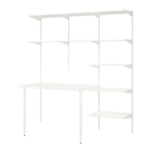 IKEA BOAXEL / LAGKAPTEN shelving unit with table top Model Image