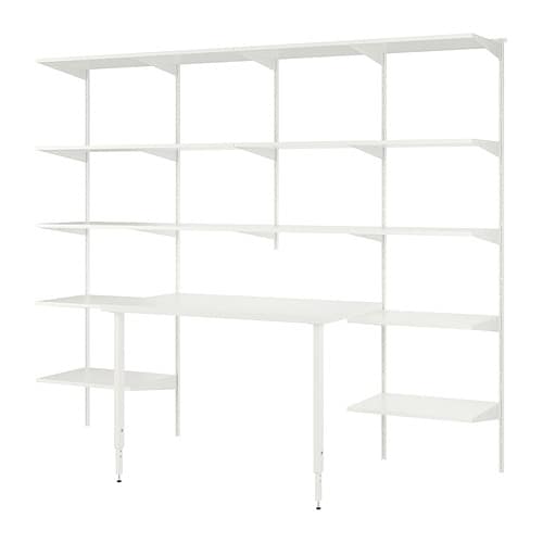 IKEA BOAXEL / LAGKAPTEN shelving unit with table top Model Image