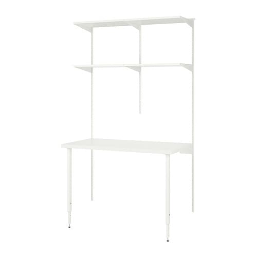 IKEA BOAXEL / LAGKAPTEN shelving unit with table top Model Image