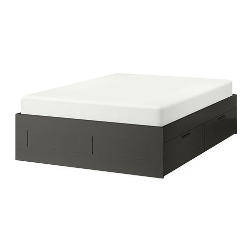 IKEA BRIMNES bed frame with storage Model Image