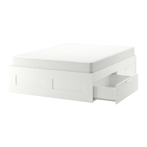 IKEA BRIMNES bed frame with storage Model Image