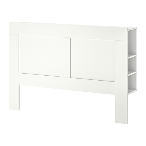 IKEA BRIMNES headboard with storage compartment Model Image