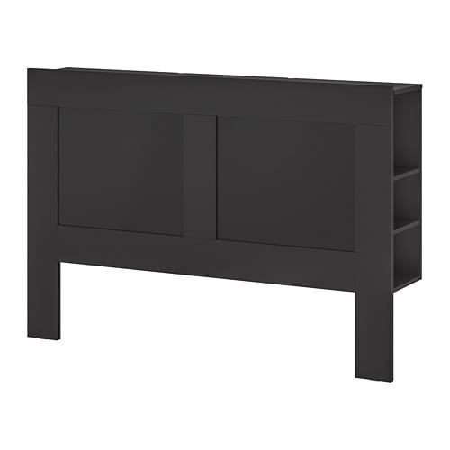 IKEA BRIMNES headboard with storage compartment Model Image