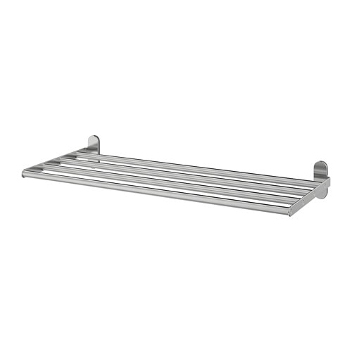 IKEA BROGRUND wall shelf with towel rail Model Image