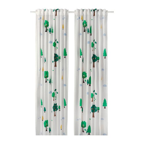 IKEA BRUMMIG curtains, 1 pair Model Image