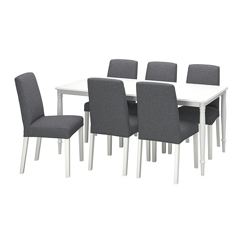 IKEA DANDERYD / BERGMUND table and 6 chairs Model Image