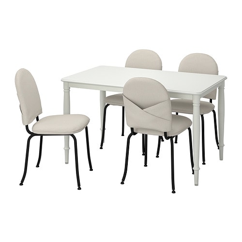 IKEA DANDERYD / EBBALYCKE table and 4 chairs Model Image